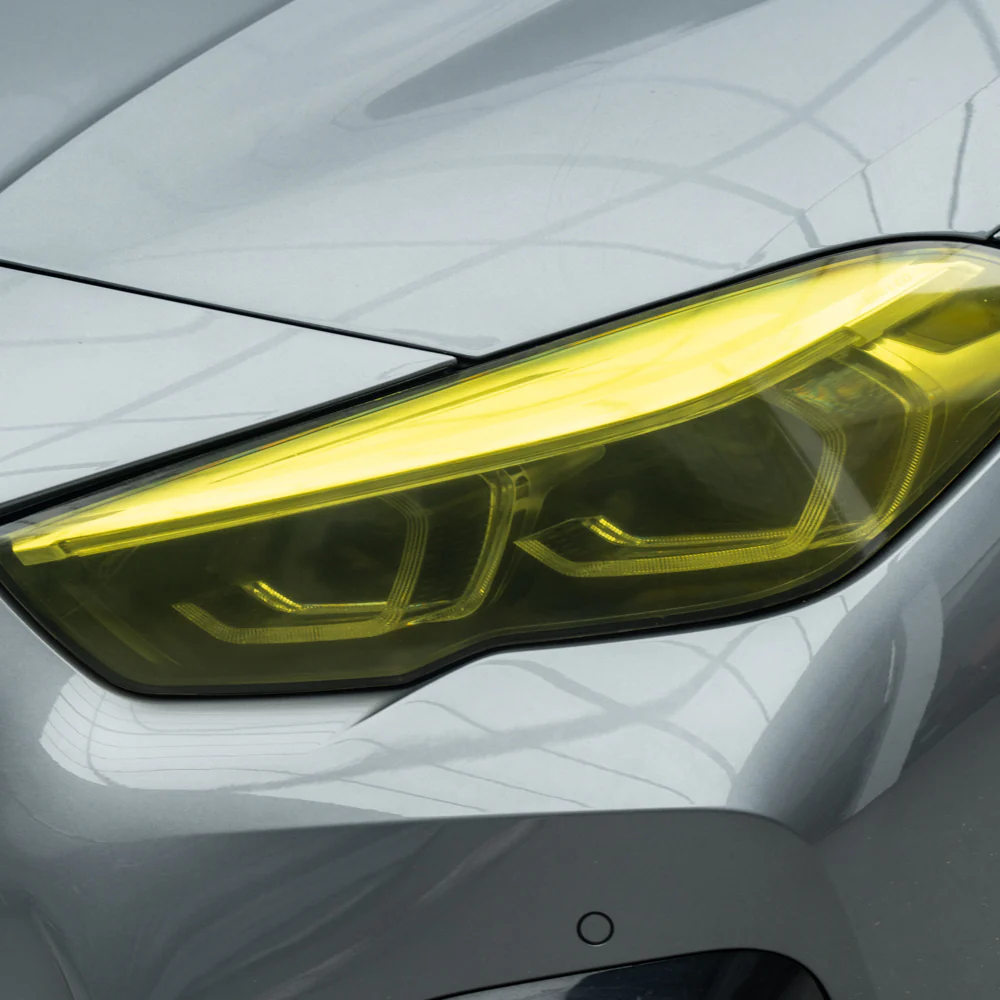 Golden Yellow Headlight Film with Air Channel Paper Liner - Image 9