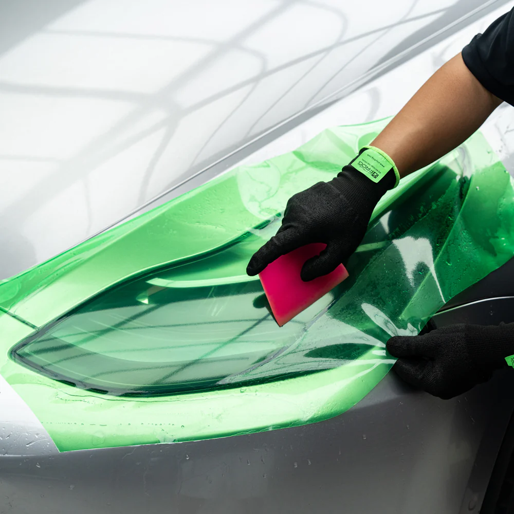 Green Headlight Film With Air Channel Paper Liner - Image 3