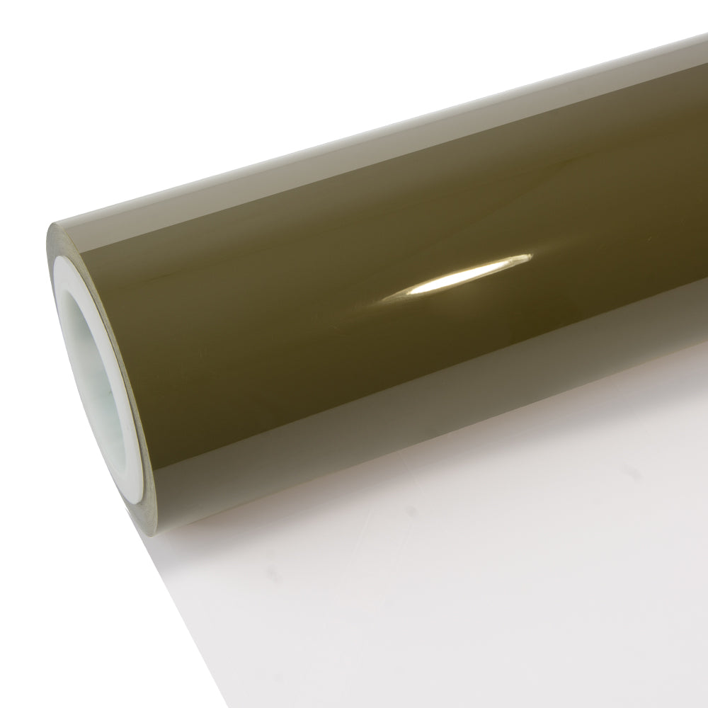 High Glossy Army Green Vinyl Wrap - Image 8