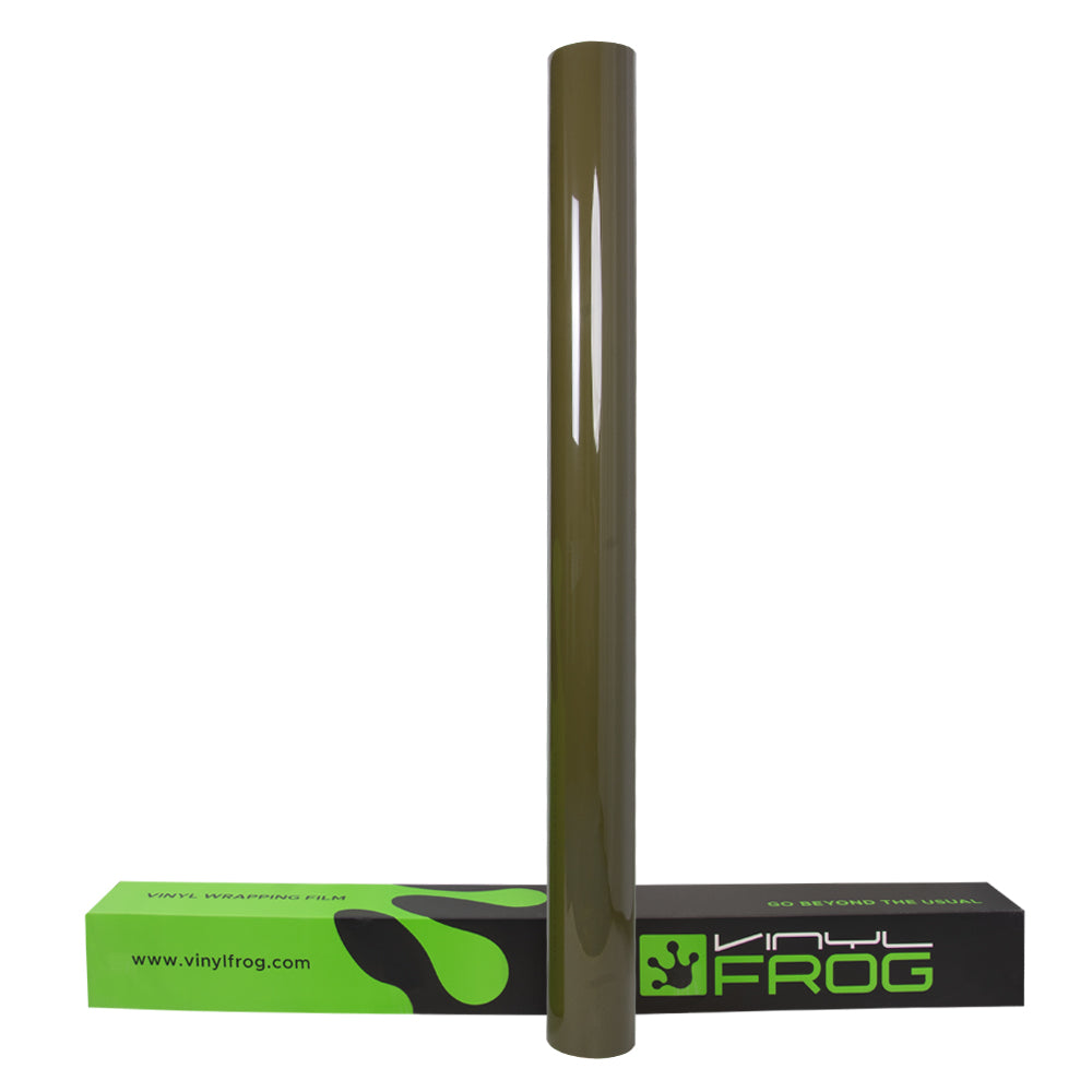 High Glossy Army Green Vinyl Wrap - Image 9
