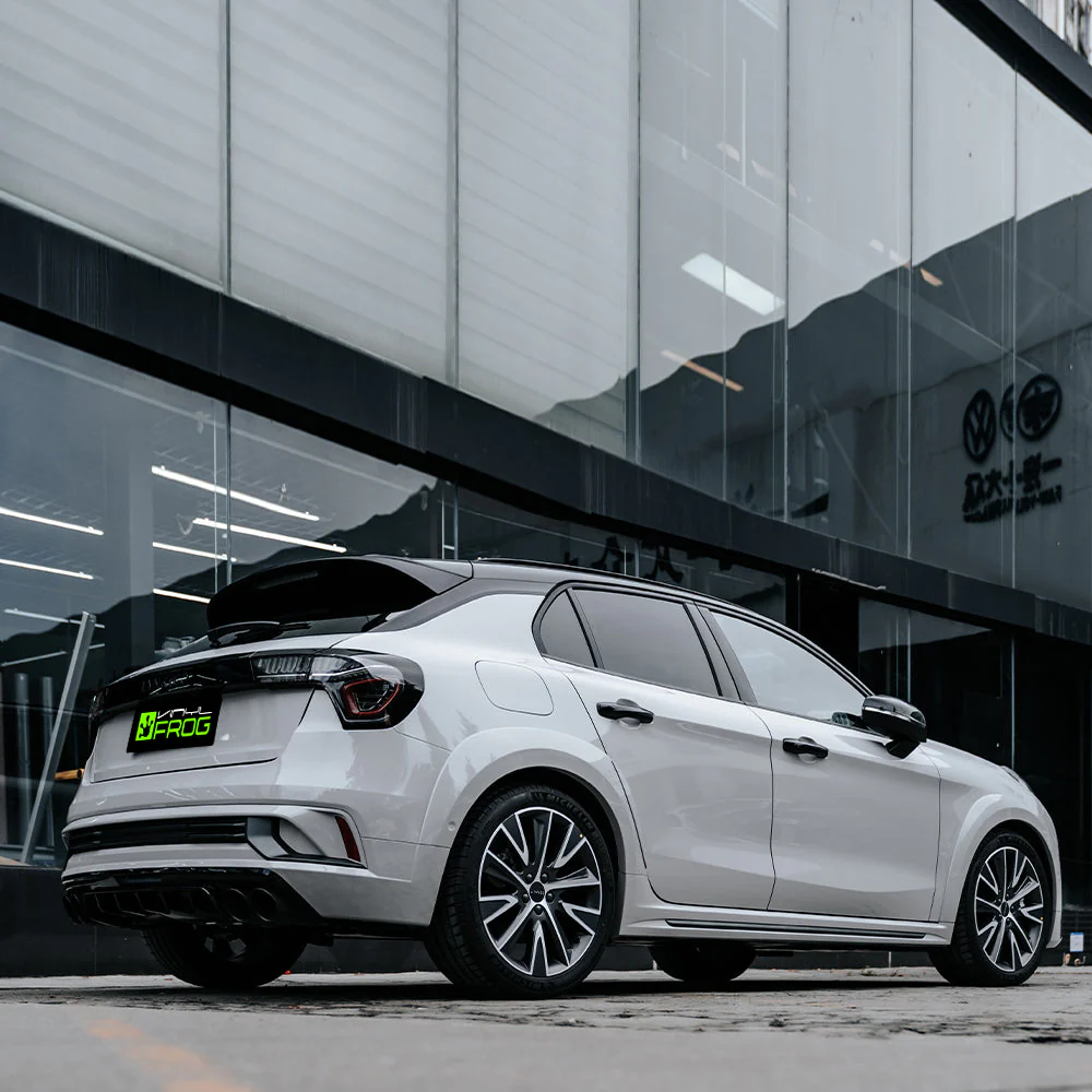 High Glossy Bright Gray Vinyl Wrap - Image 2