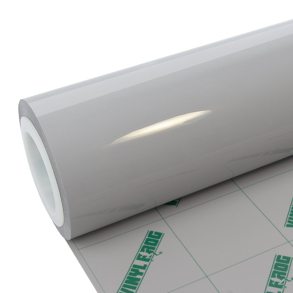 High Glossy Bright Gray Vinyl Wrap - Image 6