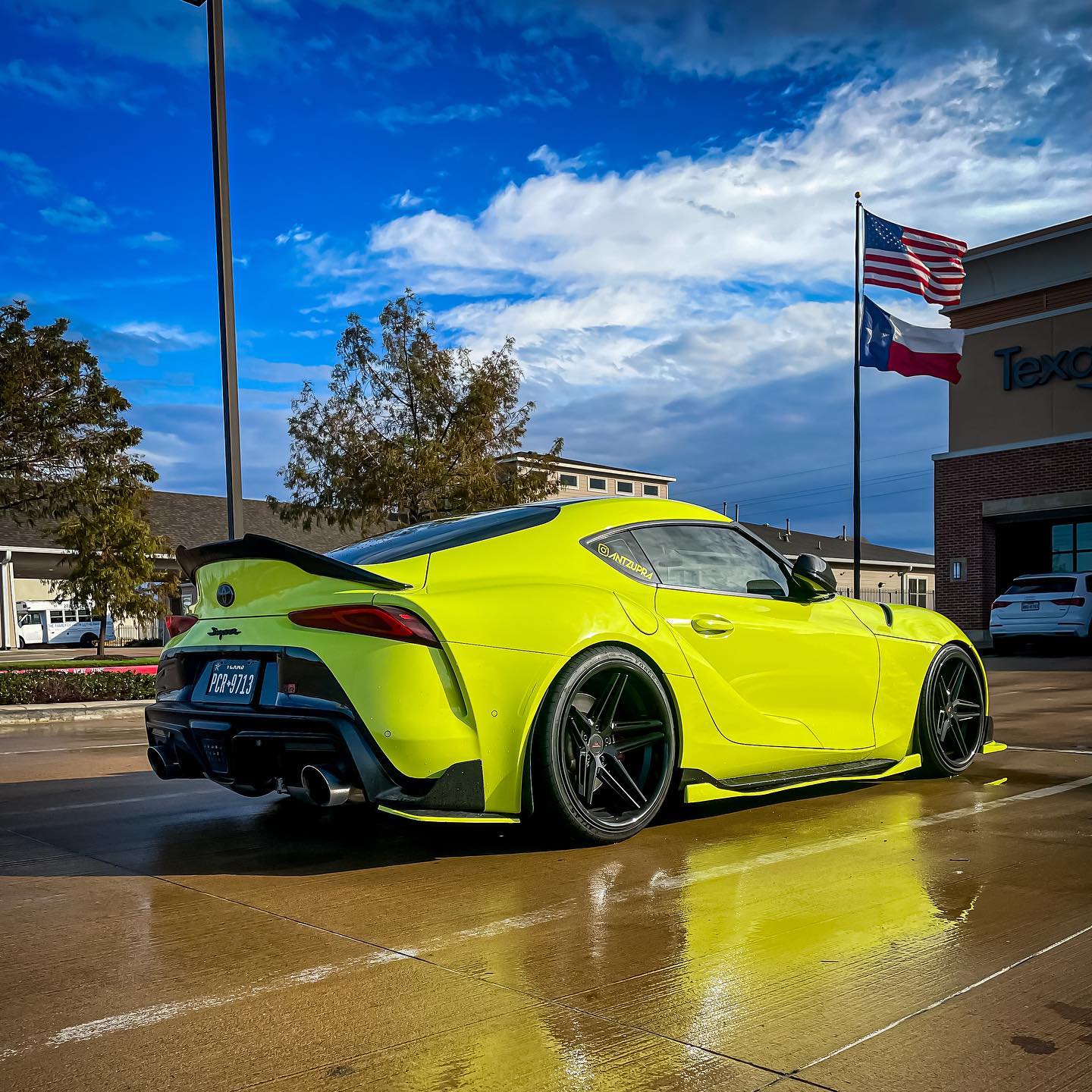 High Glossy Chartreuse Yellow Vinyl Wrap - Image 3