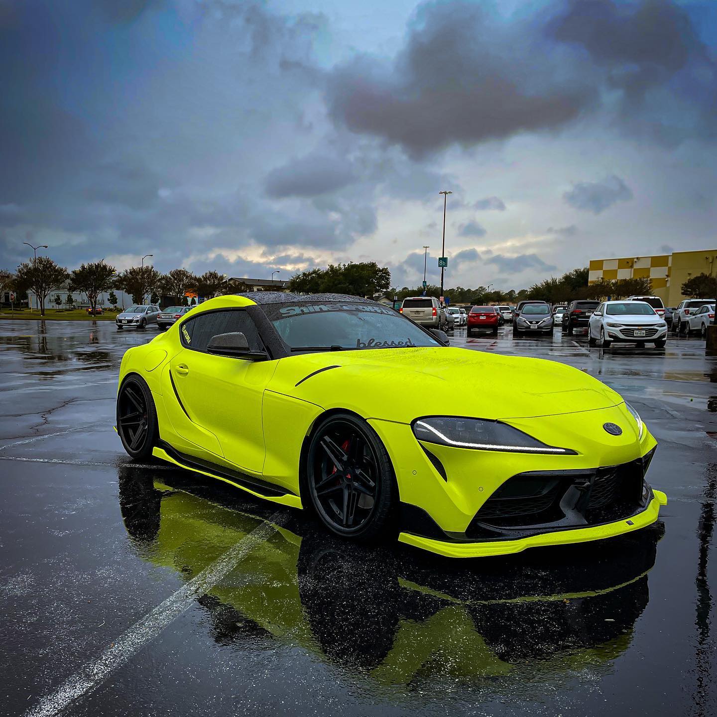 High Glossy Chartreuse Yellow Vinyl Wrap - Image 4