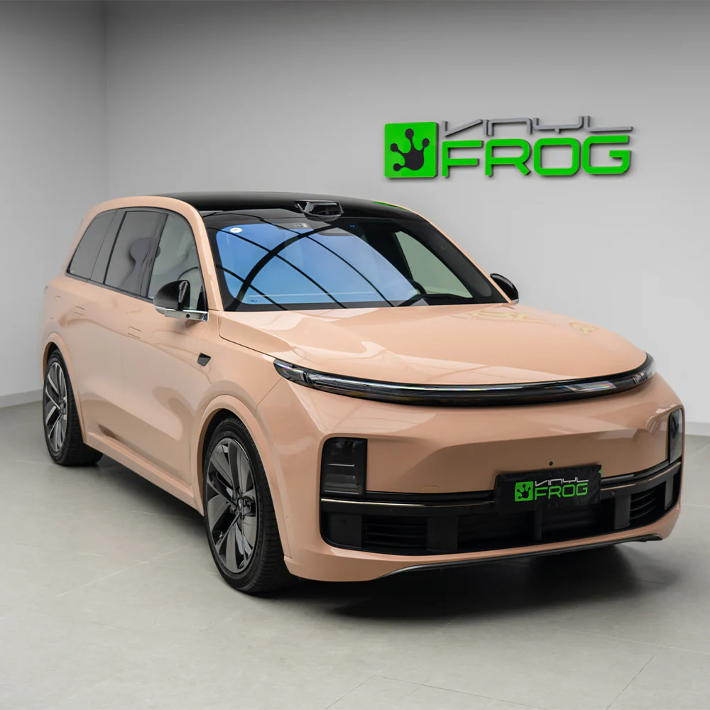 High Glossy Concord Buff Vinyl Wrap - Image 4
