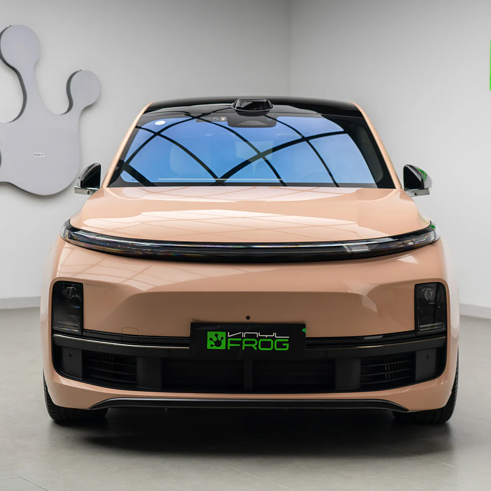 High Glossy Concord Buff Vinyl Wrap - Image 5