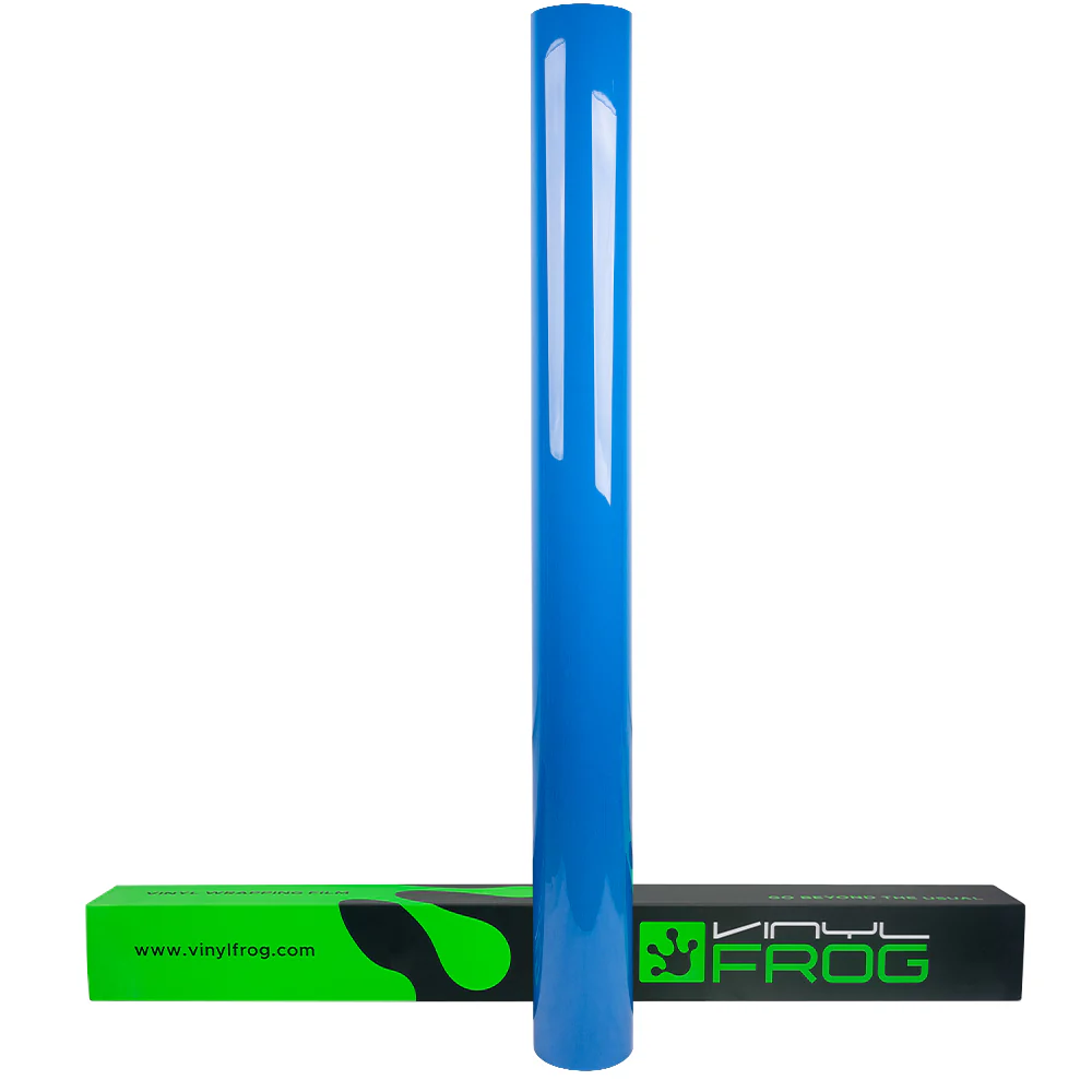 High Glossy Dodger Blue Vinyl Wrap - Image 12