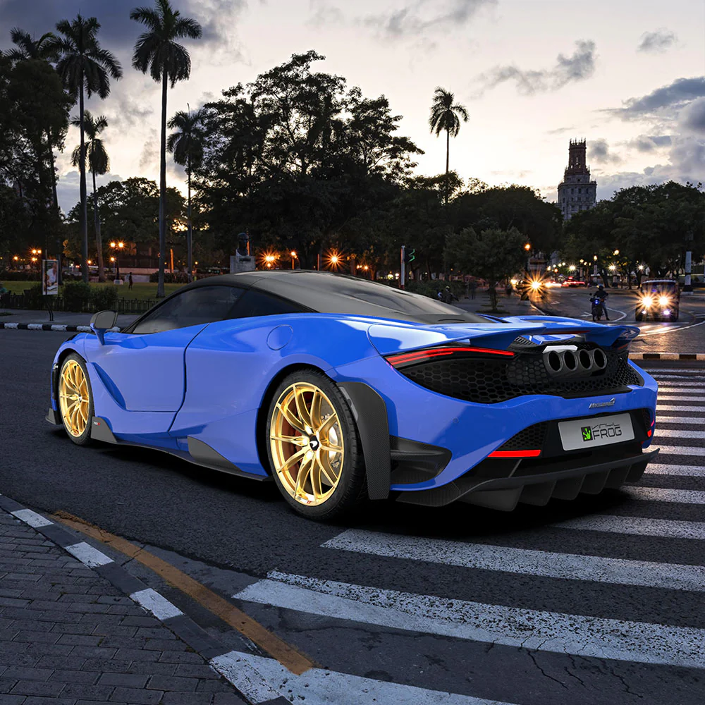 High Glossy Dodger Blue Vinyl Wrap - Image 5