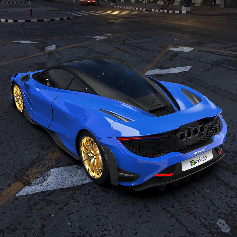 High Glossy Dodger Blue Vinyl Wrap - Image 6