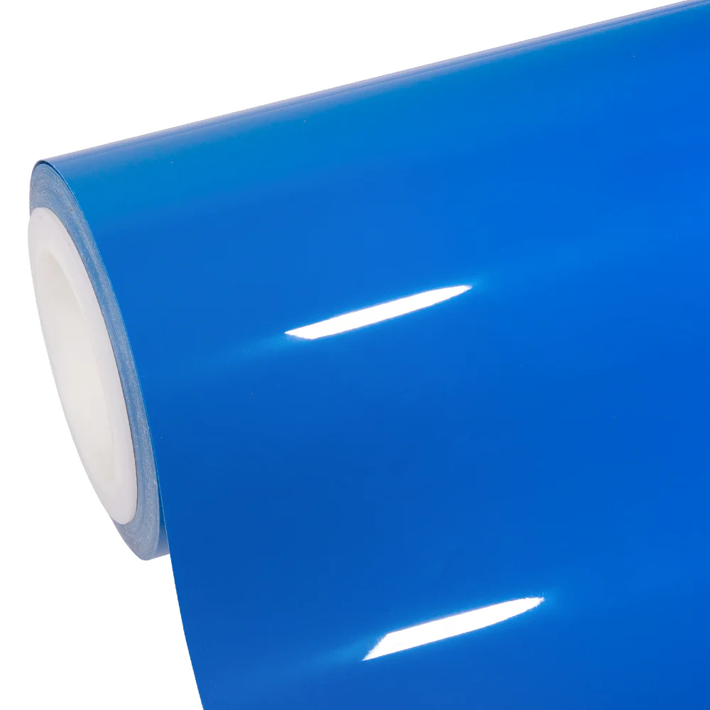 High Glossy Dodger Blue Vinyl Wrap - Image 8