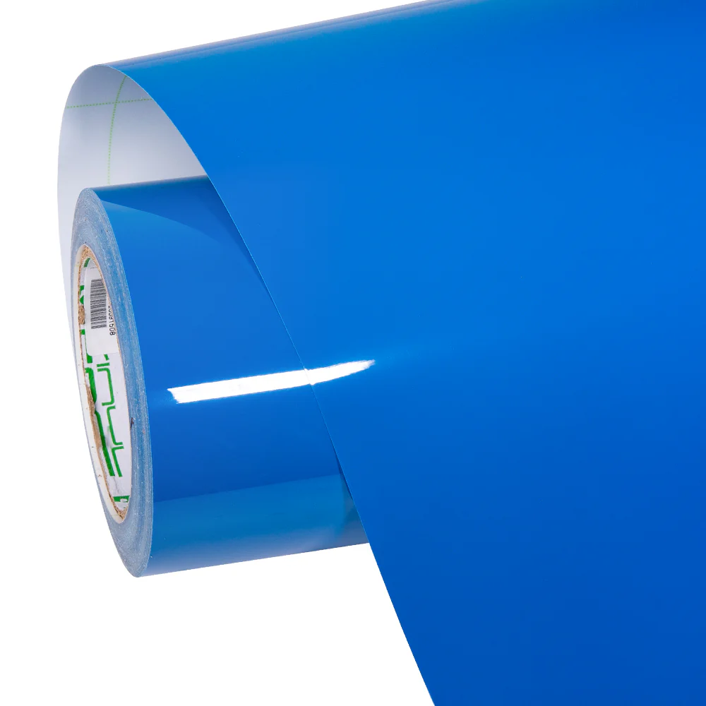 High Glossy Dodger Blue Vinyl Wrap - Image 9