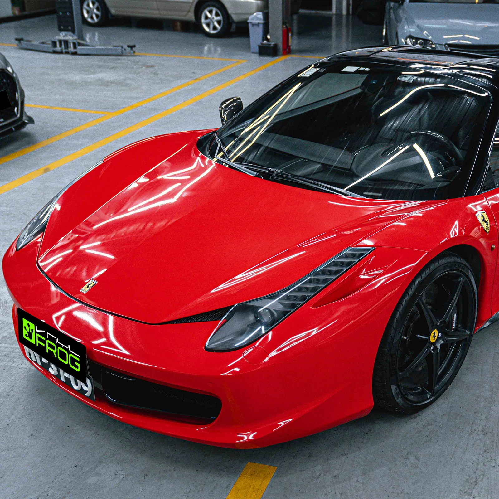 High Glossy Ferrari Red Color PPF (Paint Protection Film) - Image 2