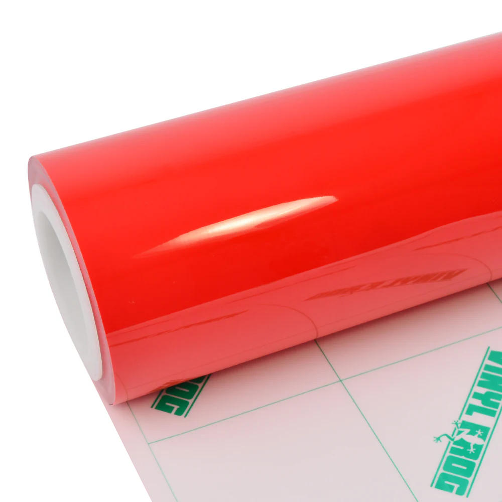 High Glossy Ferrari Red Vinyl Wrap - Image 4