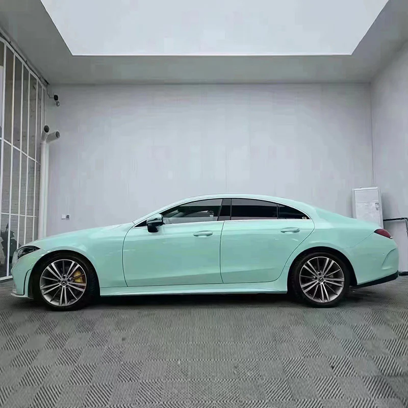 High Glossy Jamaican Aqua Vinyl Wrap - Image 4
