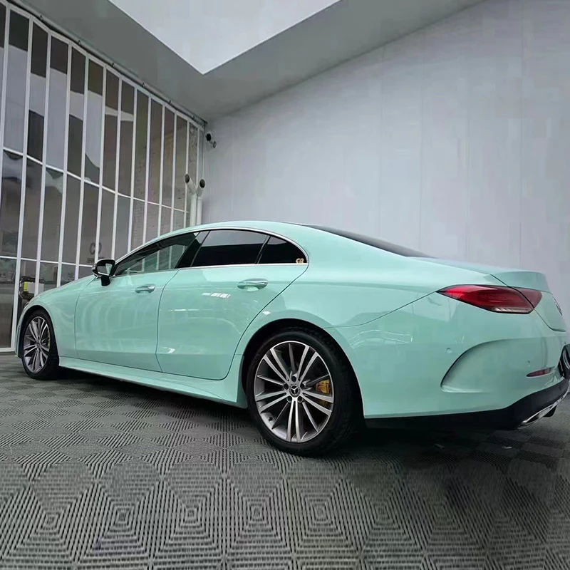 High Glossy Jamaican Aqua Vinyl Wrap - Image 5