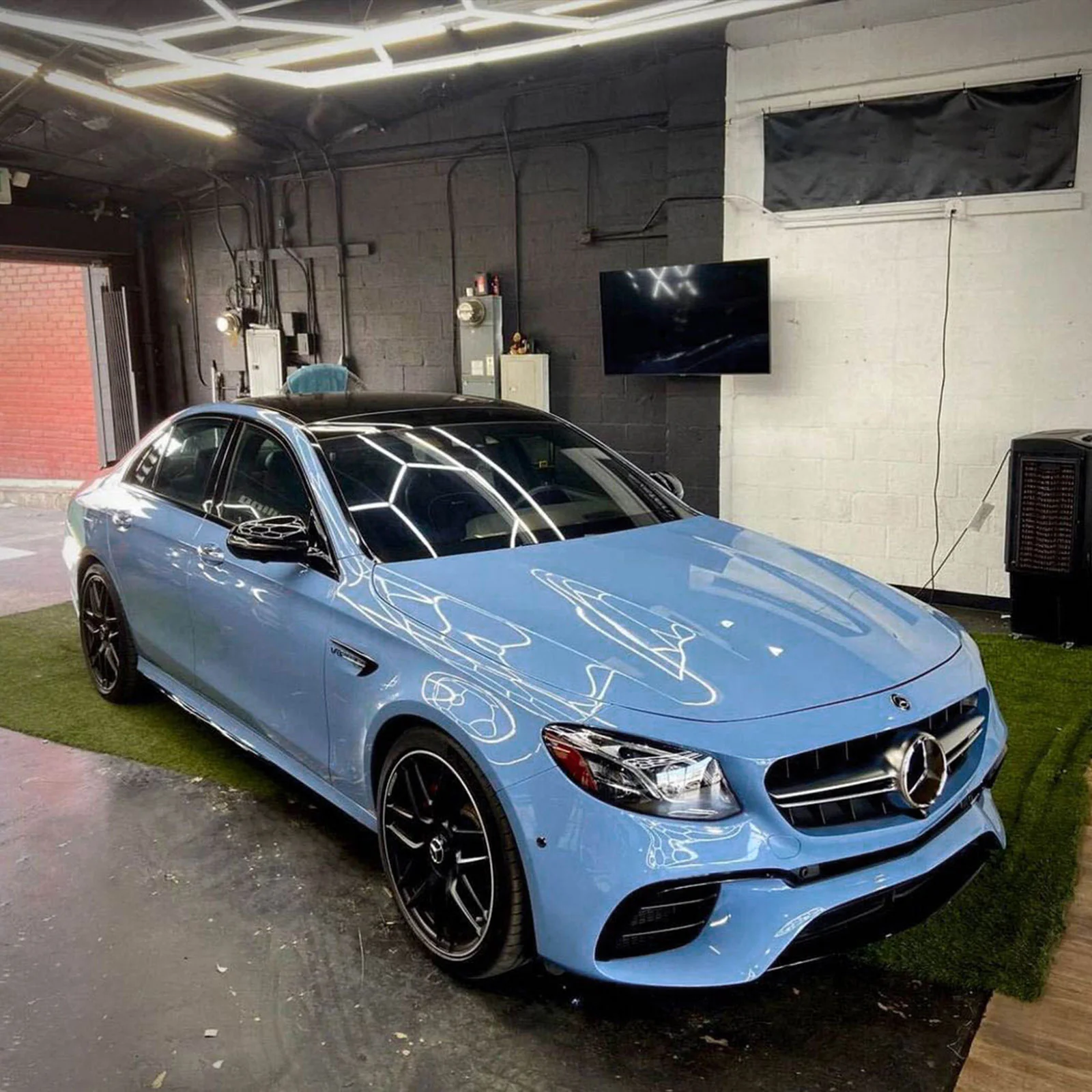 High Glossy Light Blue Color PPF (Paint Protection Film) - Image 6