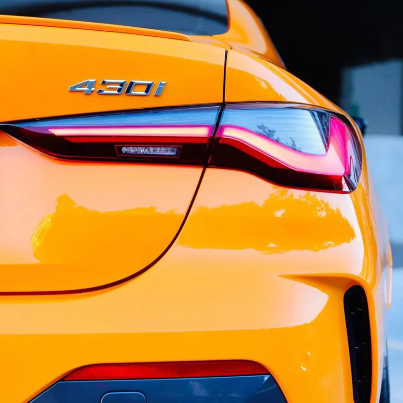 High Glossy McLaren Orange Vinyl Wrap - Image 6