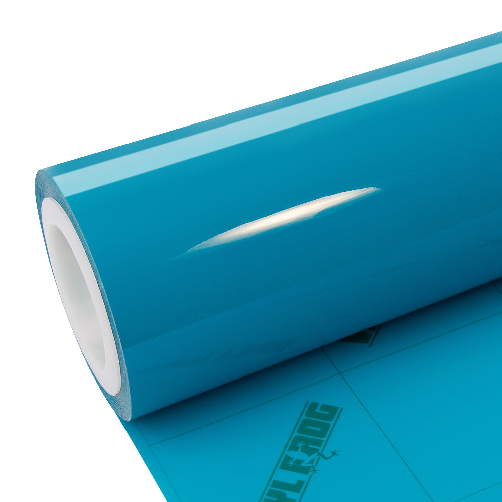 High Glossy Miami Blue Vinyl Wrap - Image 6