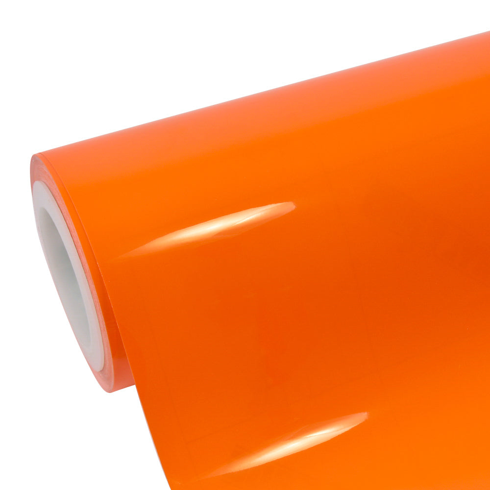 High Glossy Orange Vinyl Wrap - Image 11