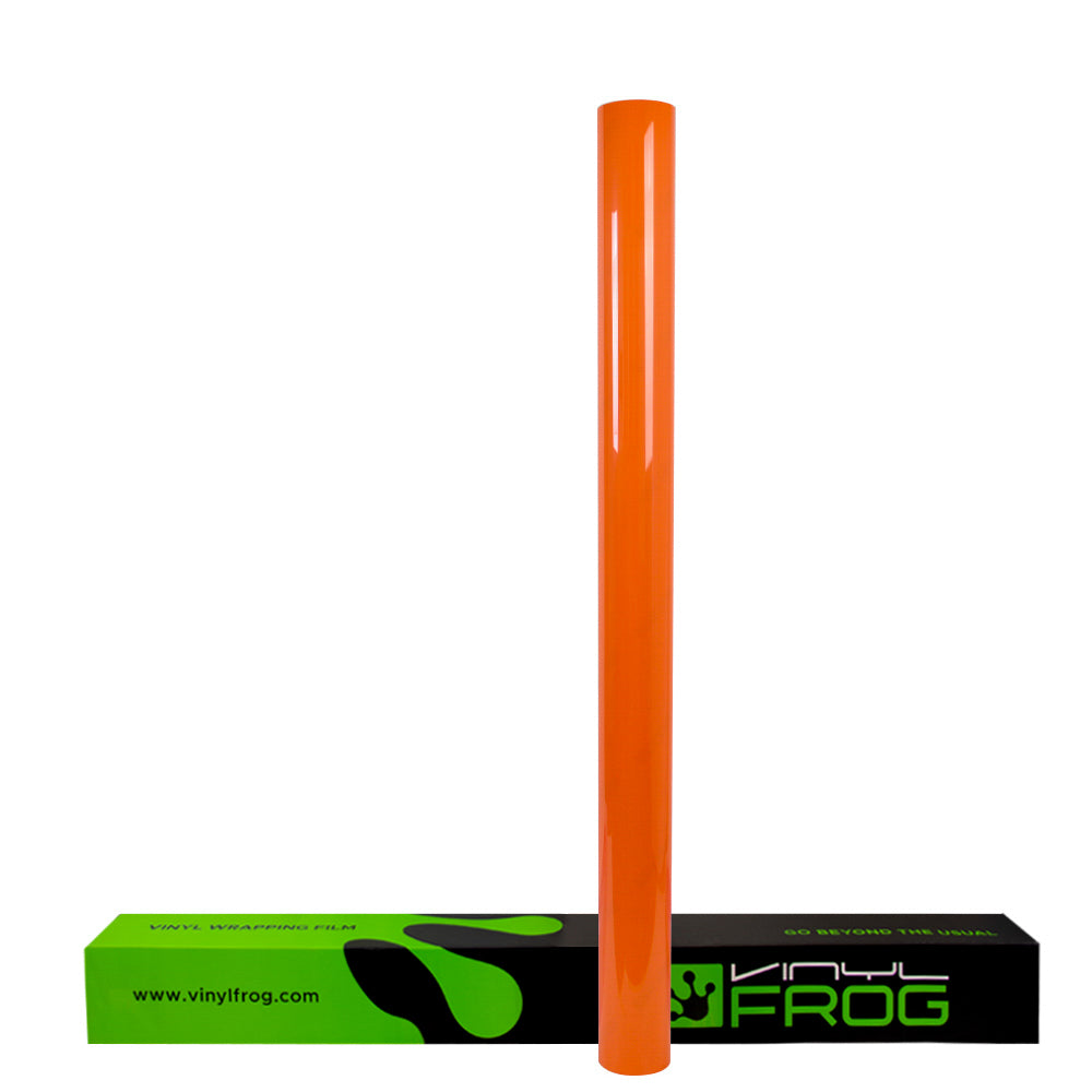 High Glossy Orange Vinyl Wrap - Image 12