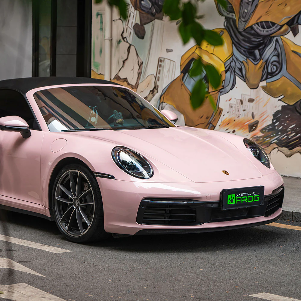 High Glossy Piggy Pink Vinyl Wrap - Image 2