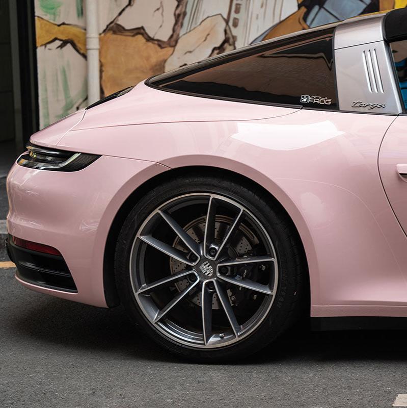 High Glossy Piggy Pink Vinyl Wrap - Image 6