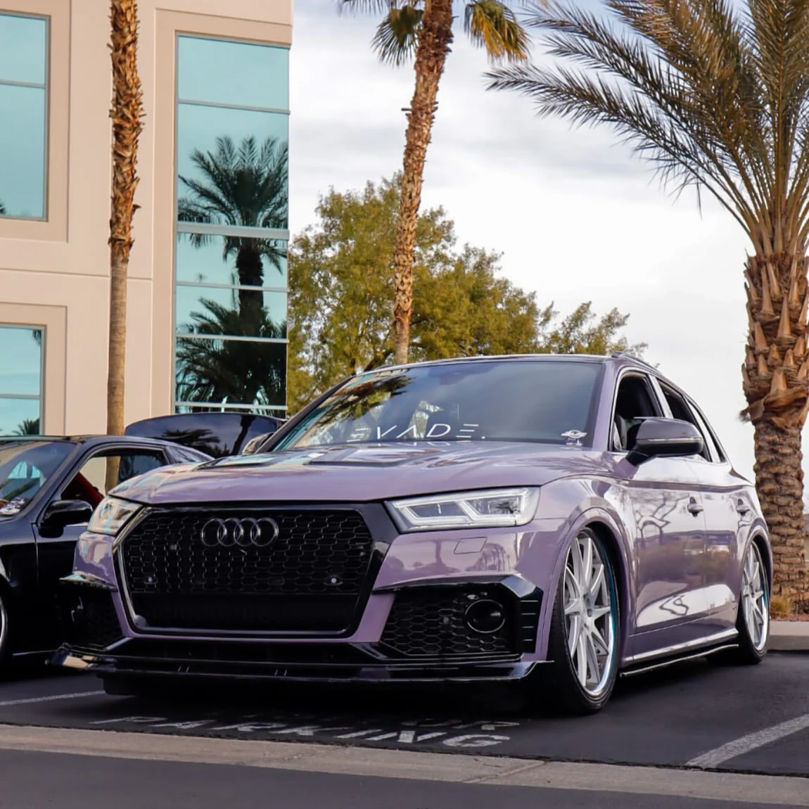 High Glossy Purplish Grey Vinyl Wrap - Image 2