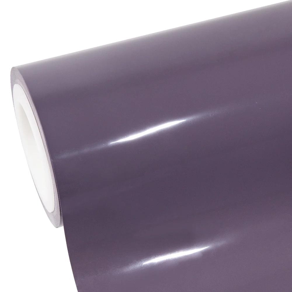 High Glossy Purplish Grey Vinyl Wrap - Image 7