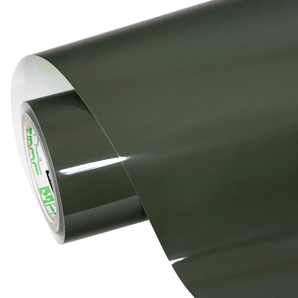 High Glossy Rifle Green Vinyl Wrap - Image 10