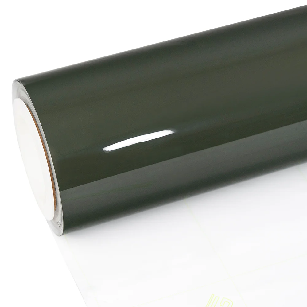 High Glossy Rifle Green Vinyl Wrap - Image 11