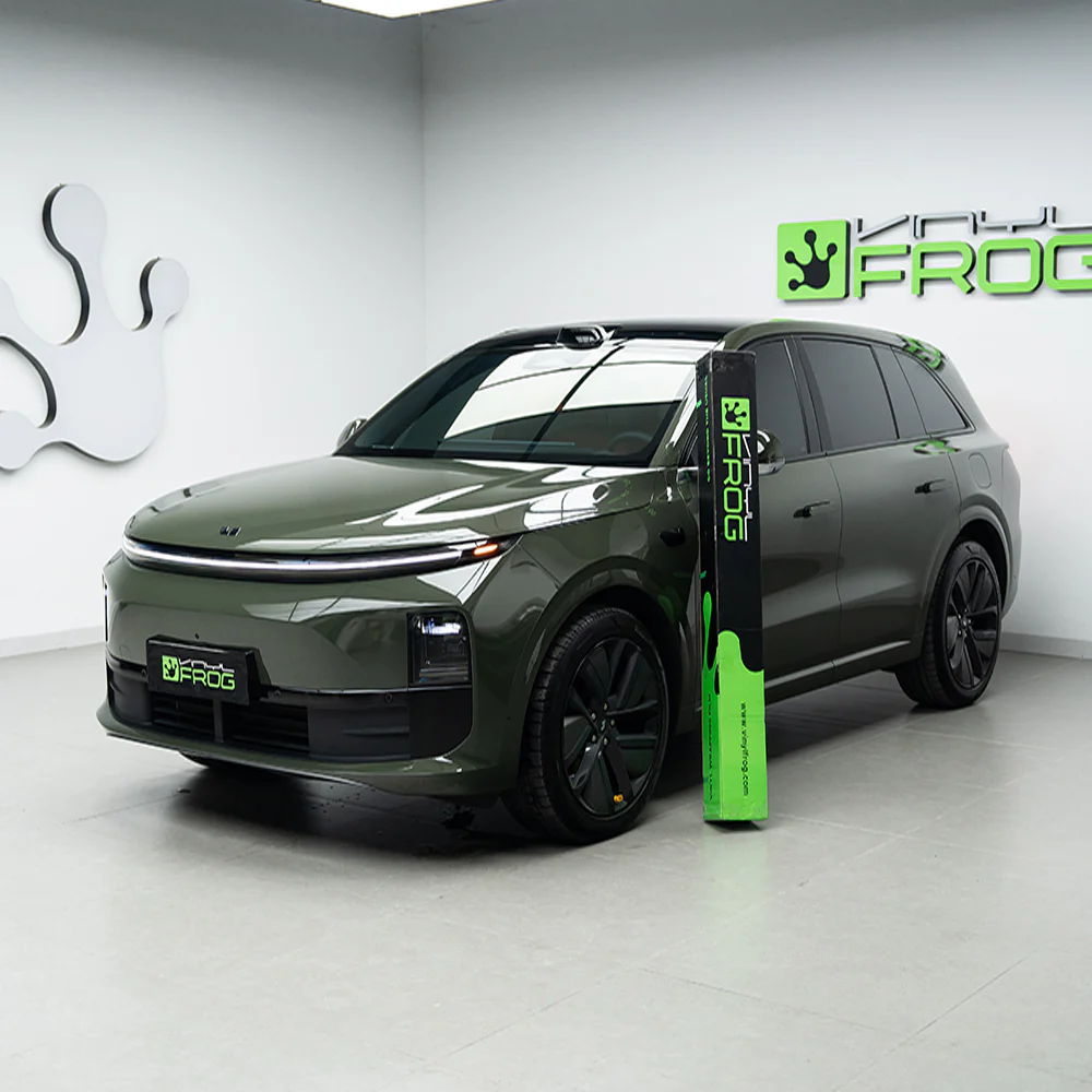 High Glossy Rifle Green Vinyl Wrap - Image 7