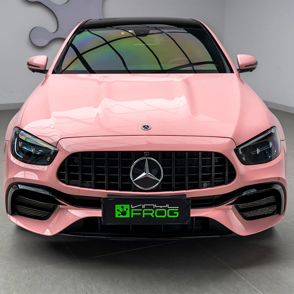 High Glossy Rouge Pink Vinyl Wrap - Image 2