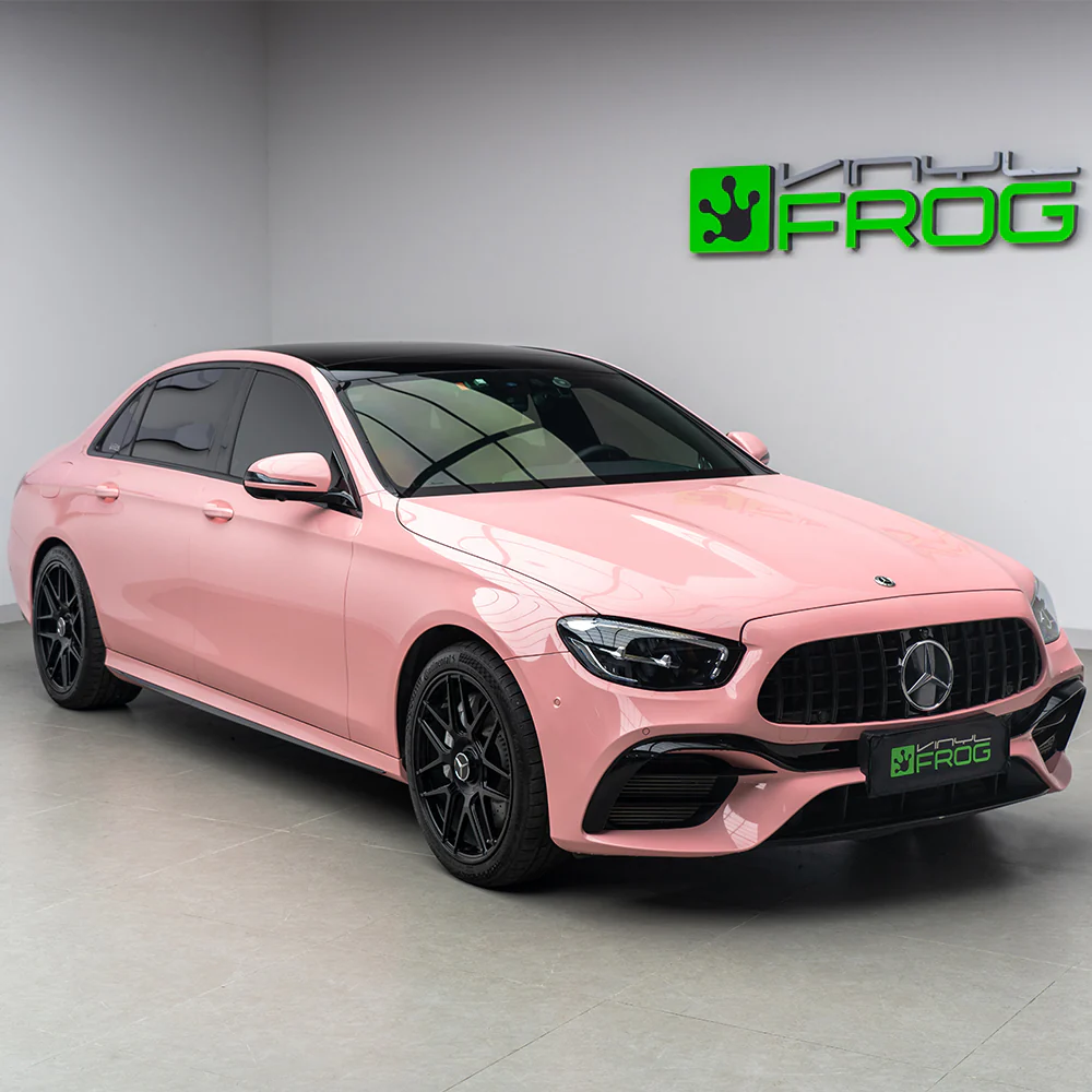High Glossy Rouge Pink Vinyl Wrap - Image 3