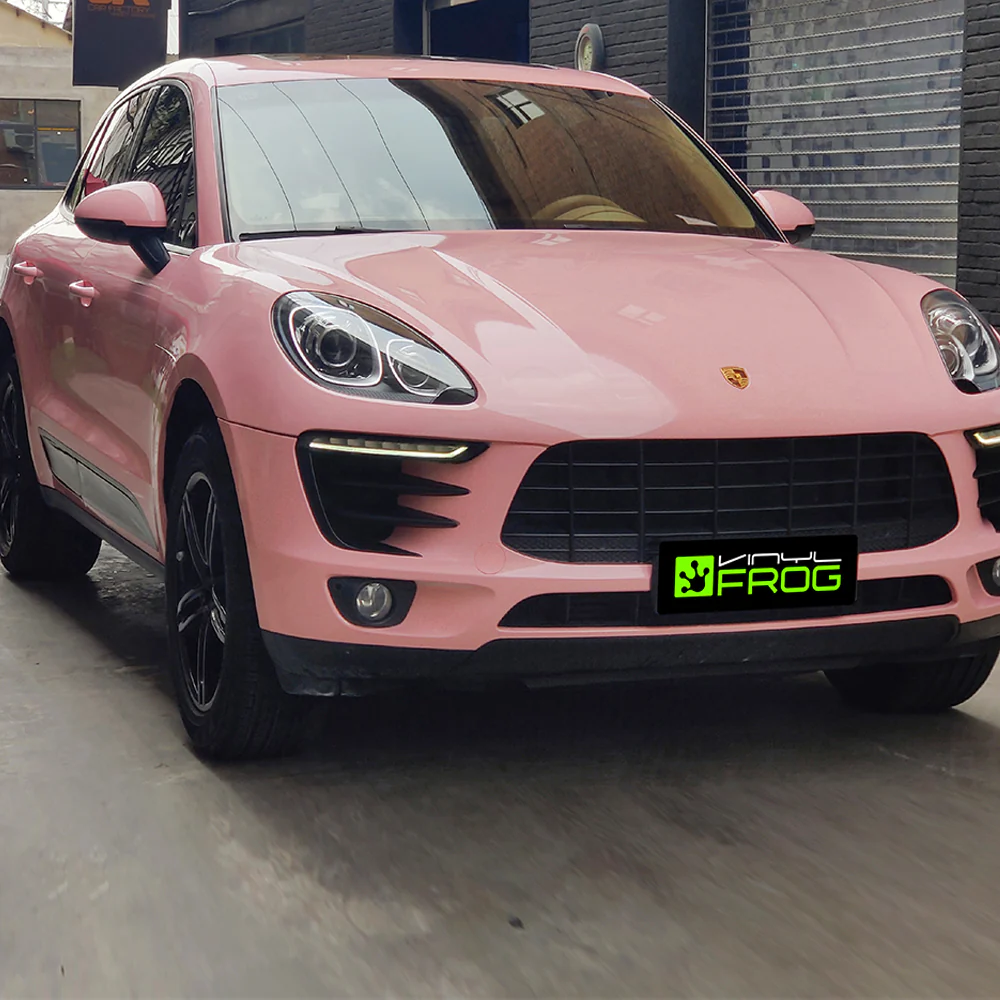High Glossy Rouge Pink Vinyl Wrap - Image 4