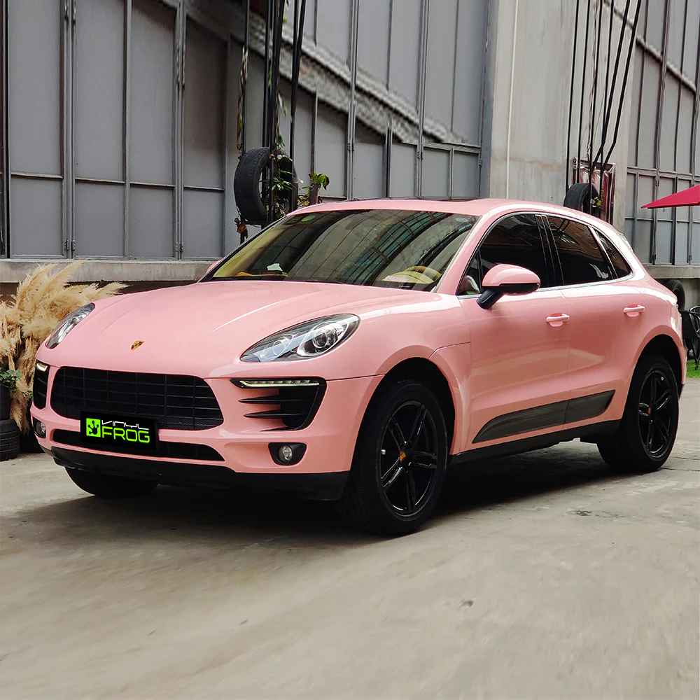 High Glossy Rouge Pink Vinyl Wrap - Image 5