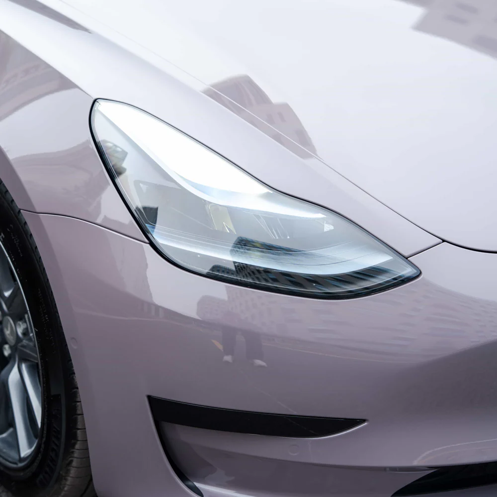 High Glossy Warm Gray Vinyl Wrap - Image 2