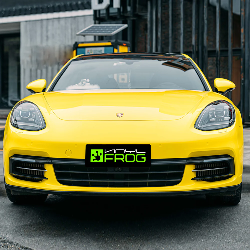 High Glossy Yellow Vinyl wrap - Image 2