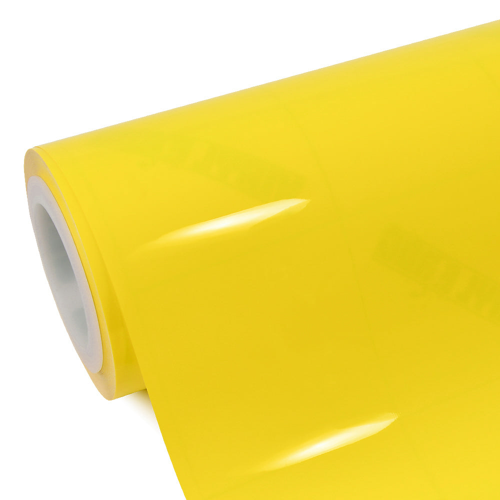 High Glossy Yellow Vinyl wrap - Image 5