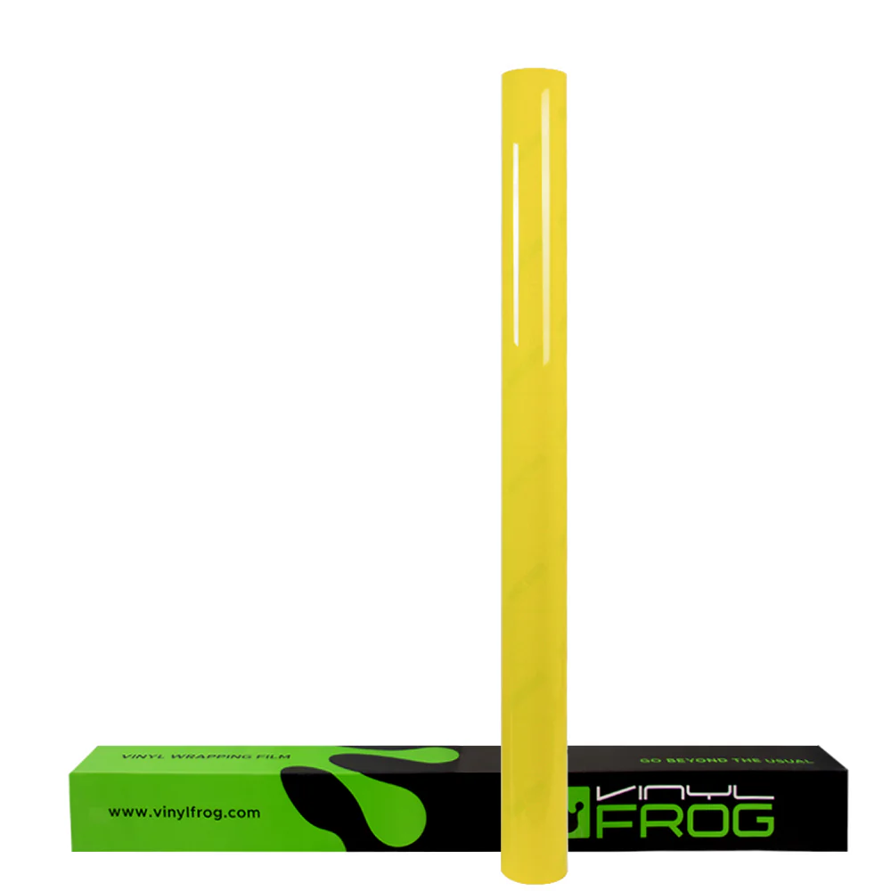 High Glossy Yellow Vinyl wrap - Image 8