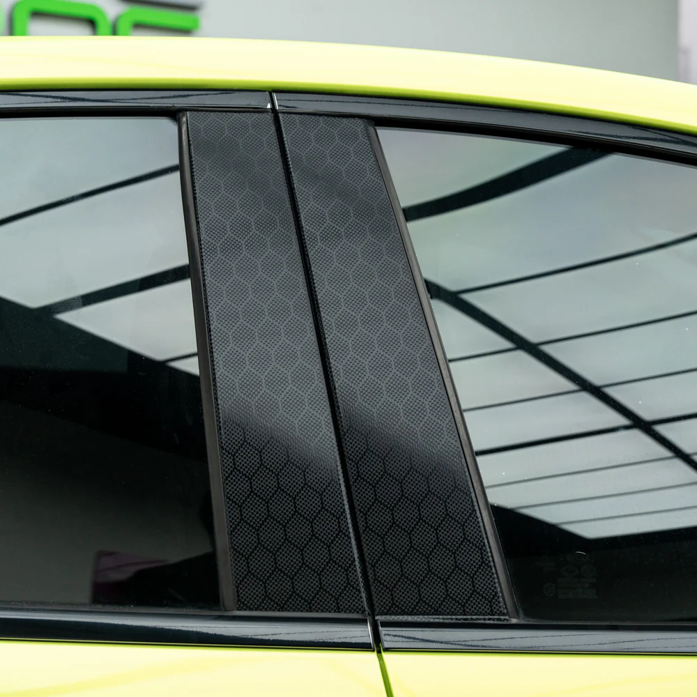 Honeycomb Hex Black Carbon Fiber Vinyl Wrap - Image 5
