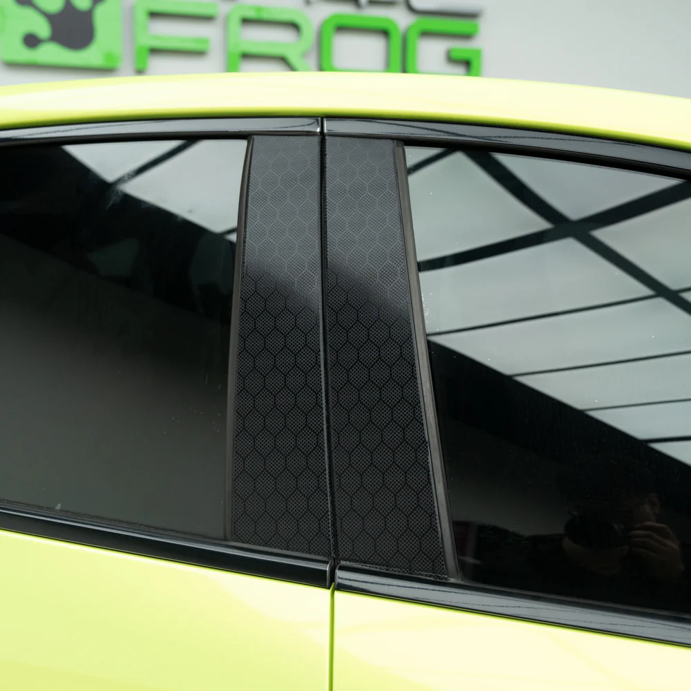Honeycomb Hex Black Carbon Fiber Vinyl Wrap - Image 6