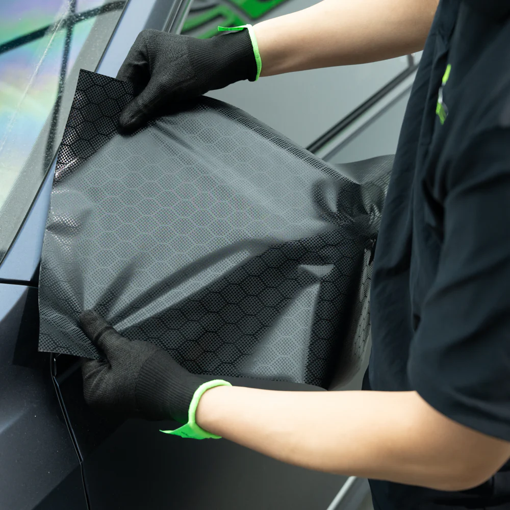 Honeycomb Hex Black Carbon Fiber Vinyl Wrap - Image 8
