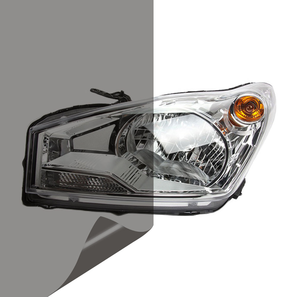 Gloss Light Black Headlight Tint Film - Image 5