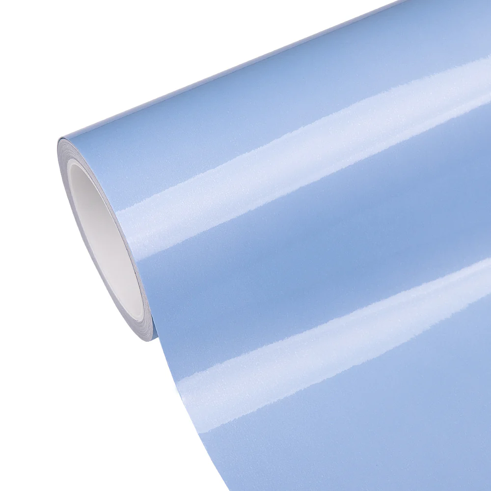Light Blue Headlight Film With Air Channel Paper Liner - Image 10