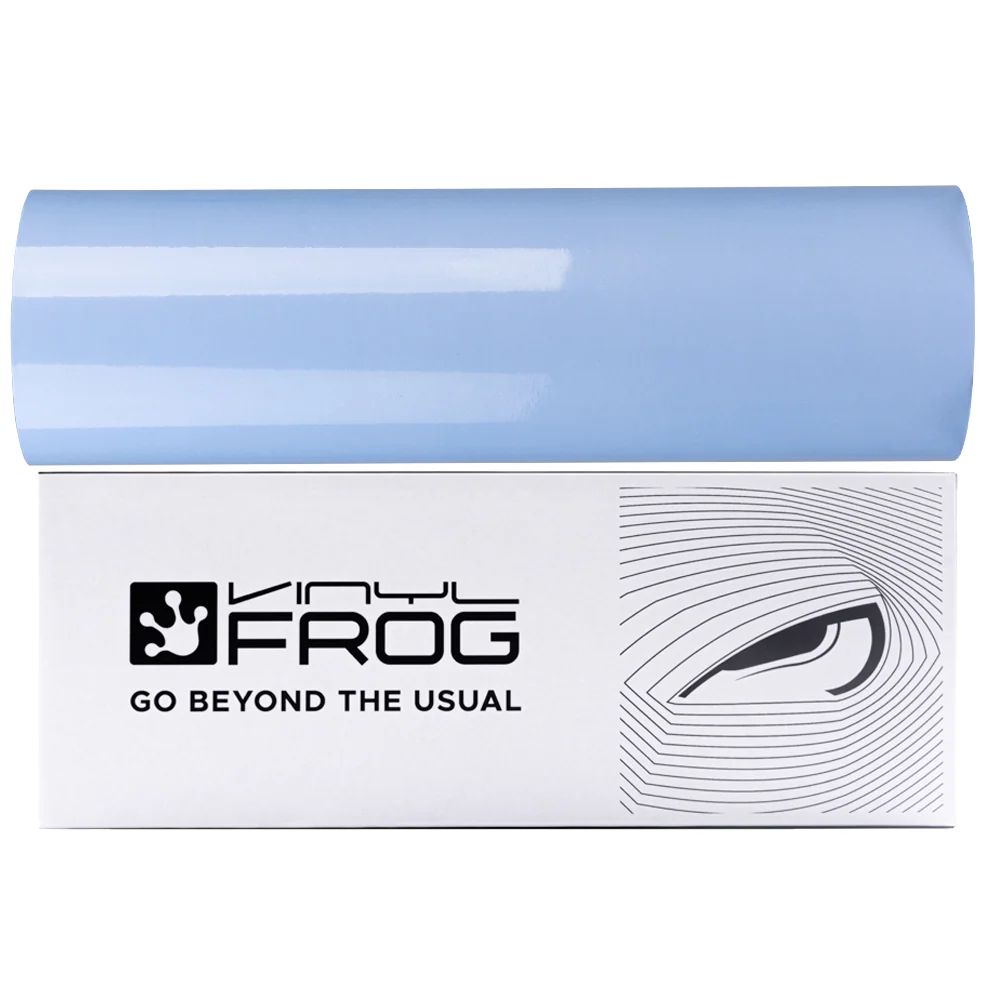 Light Blue Headlight Film With Air Channel Paper Liner - Image 18