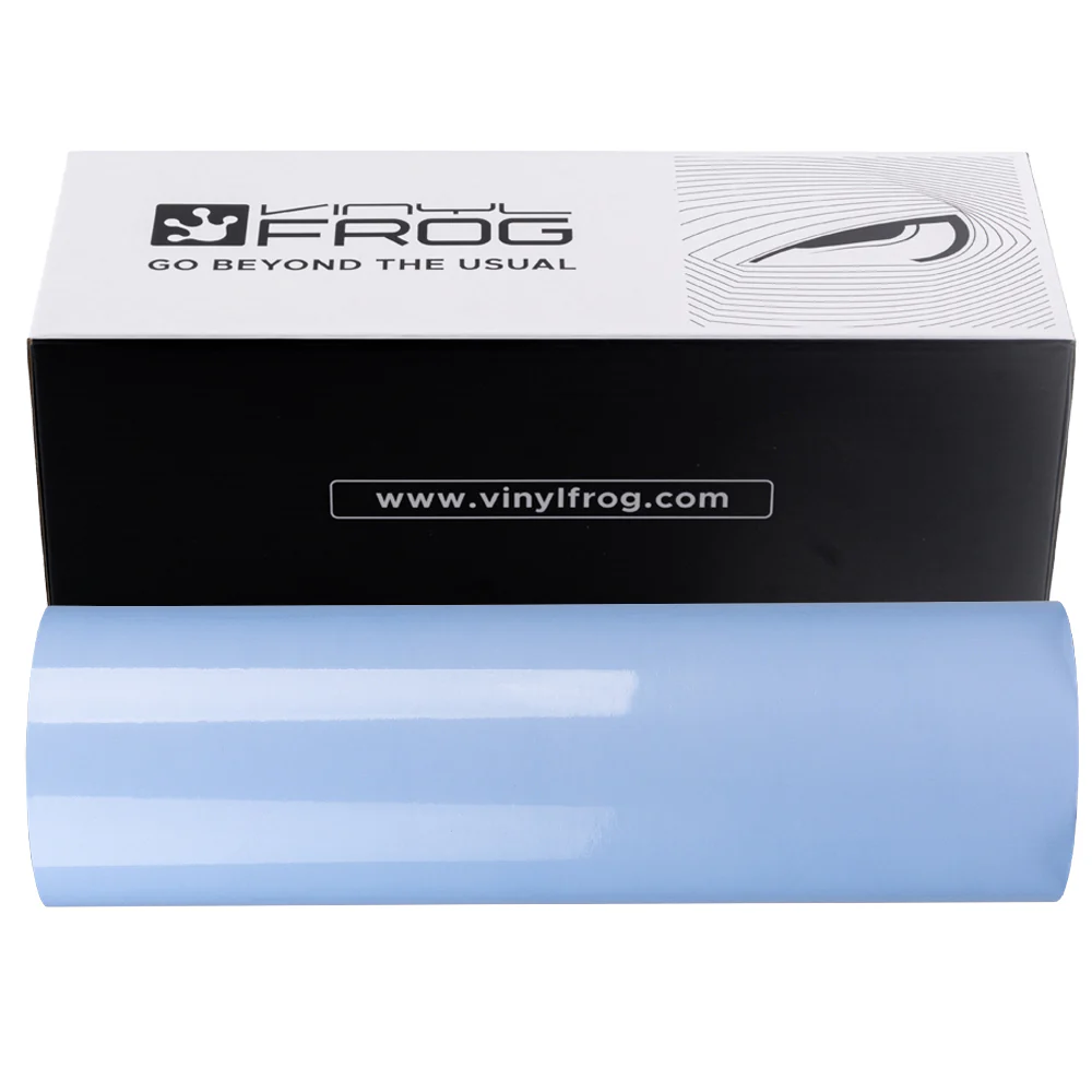 Light Blue Headlight Film With Air Channel Paper Liner - Image 20