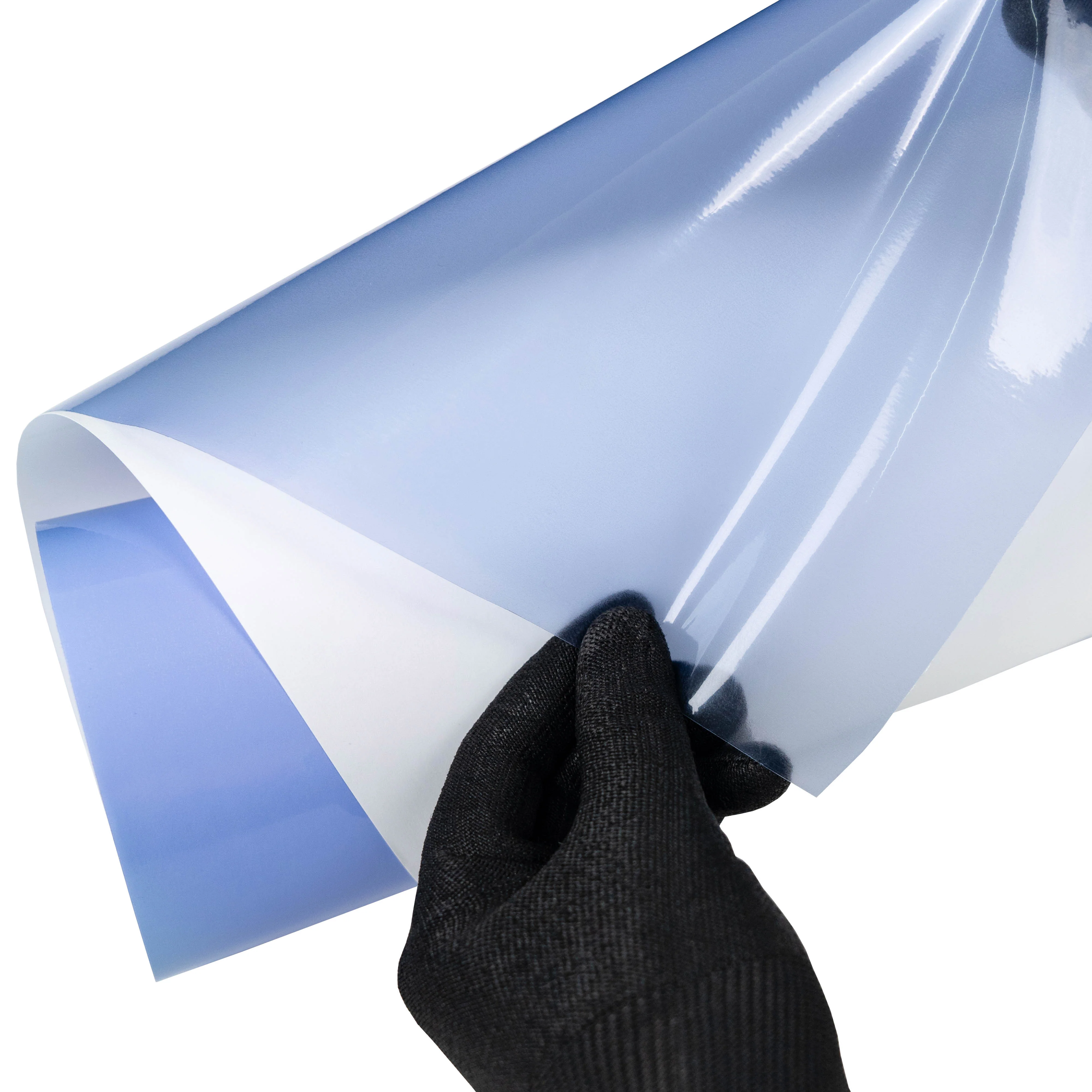 Light Blue Headlight Film With Air Channel Paper Liner - Image 9