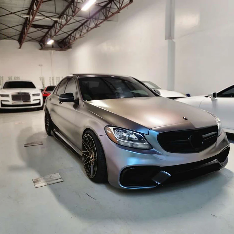 Matte Gunmetal Purple Vinyl Wrap - Image 4