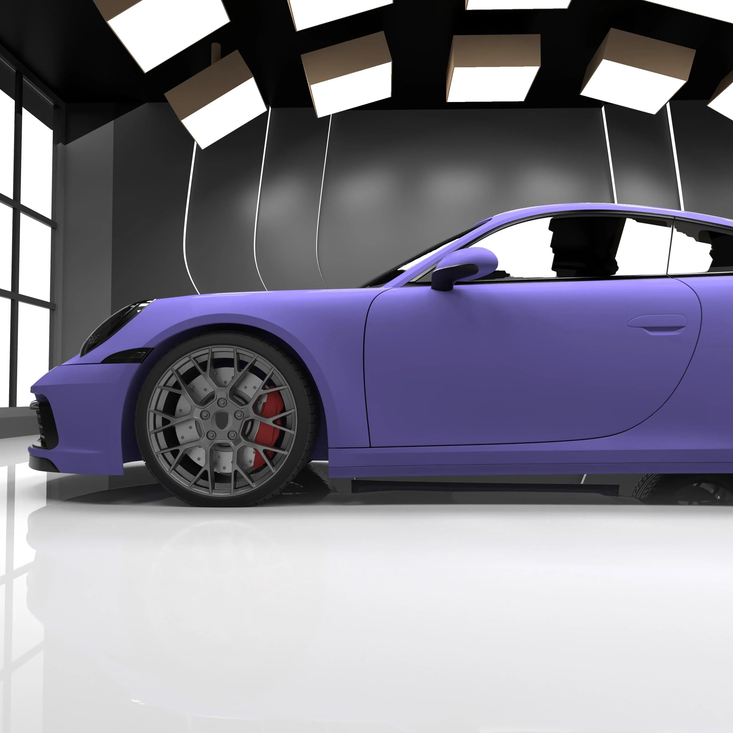 Matte Lavender Purple Vinyl Wrap - Image 4