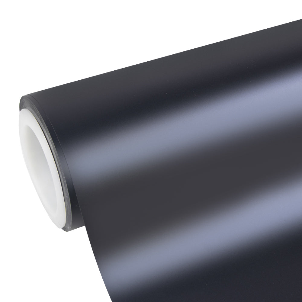 Matte Metallic Black Blue Vinyl Wrap - Image 7